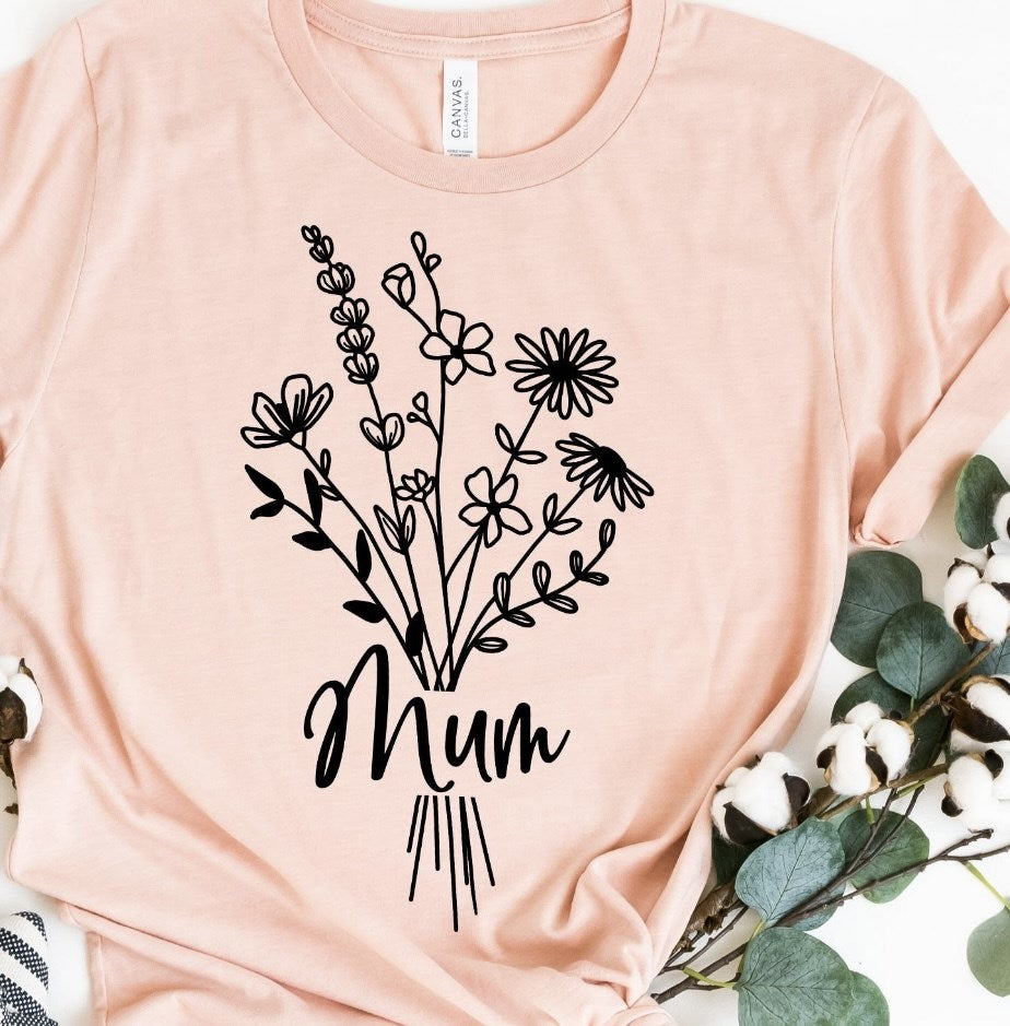 Custom Mother’s Day Bouquet Tees