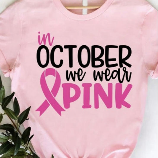 In October We Wear Pink Tee