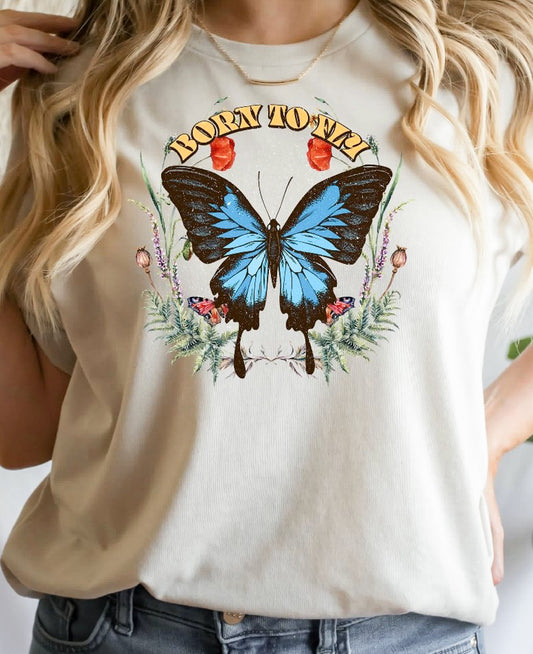 Born To Fly Butterfly Tee