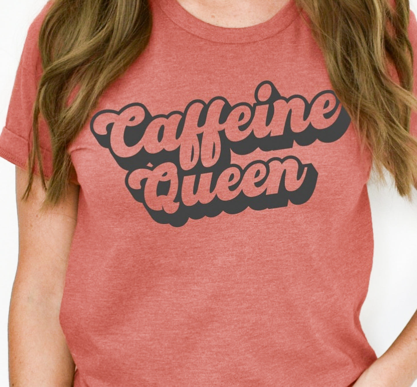 Caffeine Queen Retro Tee