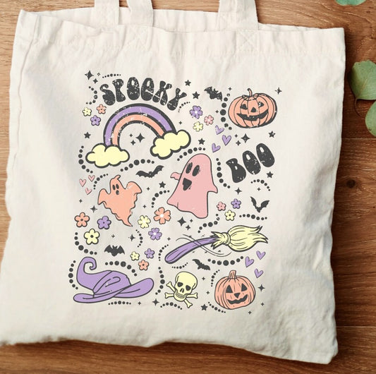 Spooky Boo Halloween Things Tote Bag