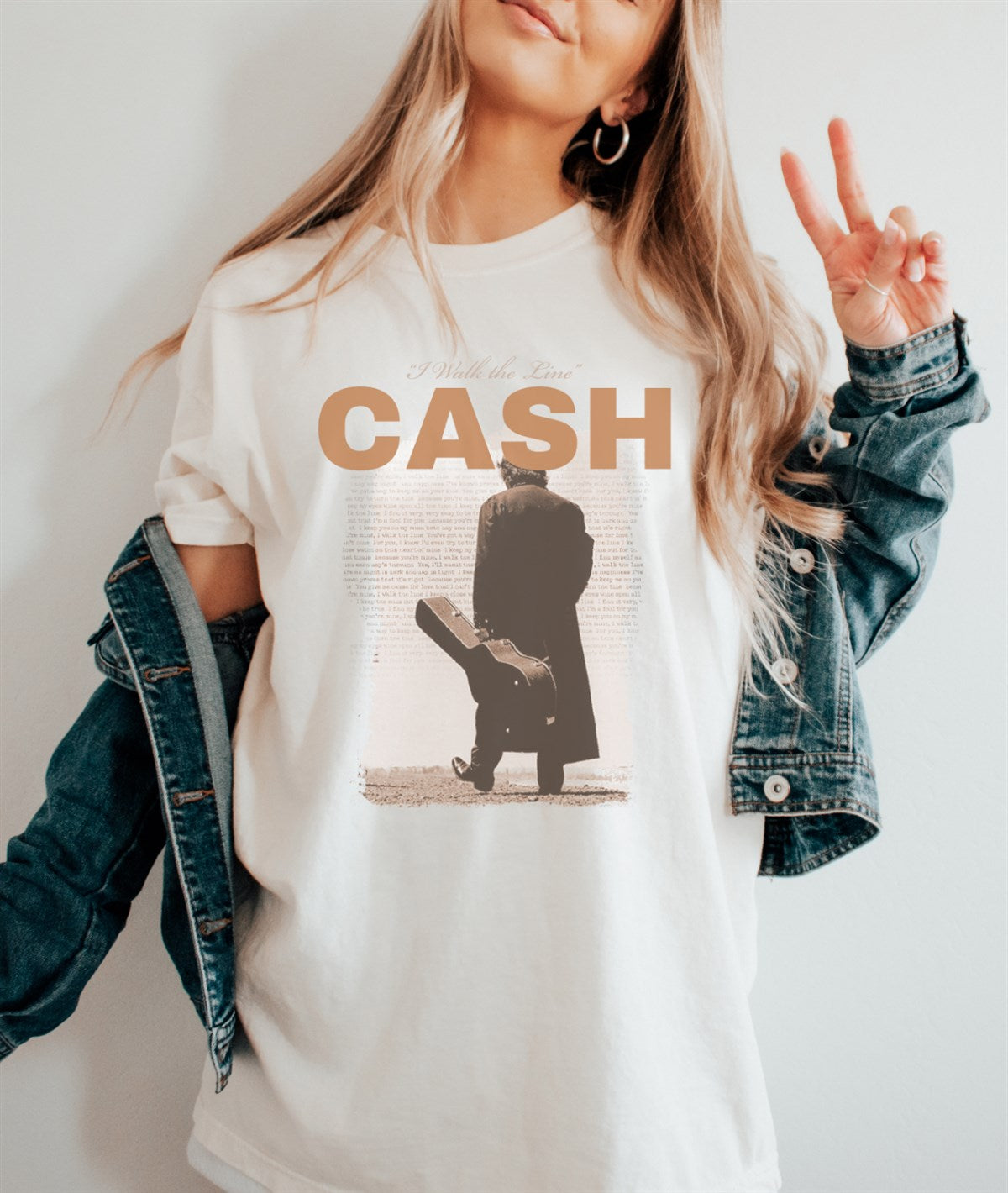 I Walk The Line Cash T-Shirt or Crew Sweatshirt