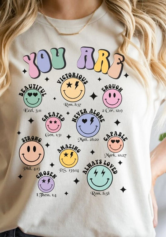 You Are Smiley Bible Verses Tee
