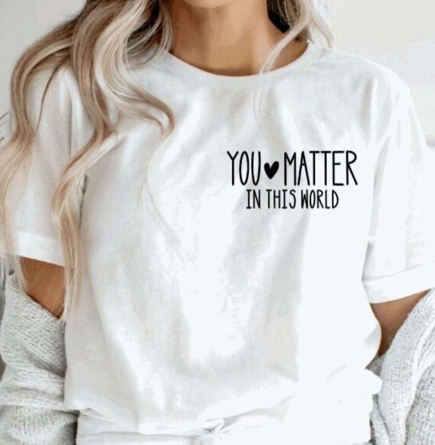 You Matter In This World Pocket Logo Tee