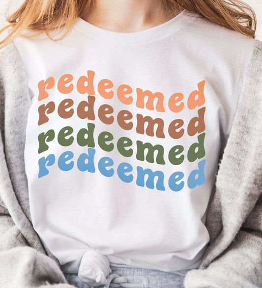 Redeemed (Wavy Stacked) Tee