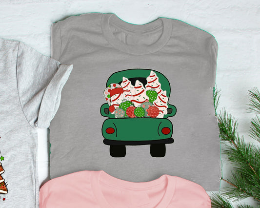 Truck Full Of Christmas Tree Cakes Tee