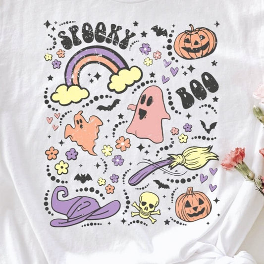 Halloween Things Collage Spooky & Boo Tee