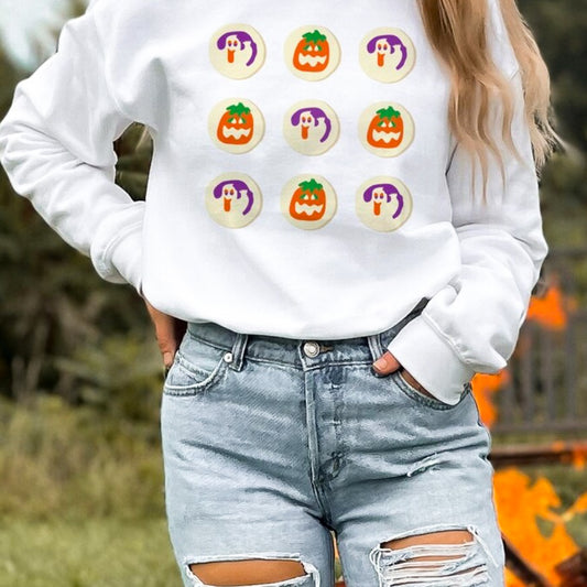 9 Pillsbury Halloween Cookies Crew Sweatshirt