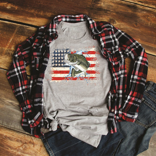 Flag & Fish Tee