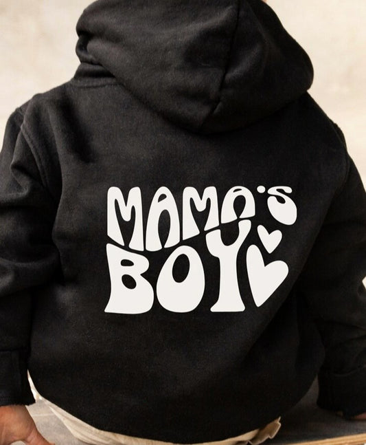 Mama's Boy (Back Print) Hoodie