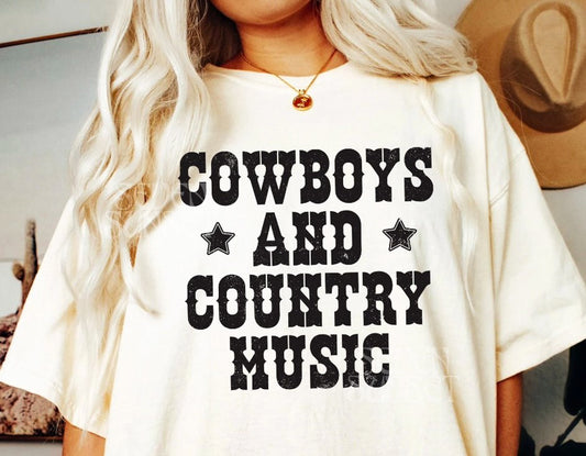 Cowboys And Country Music Tee