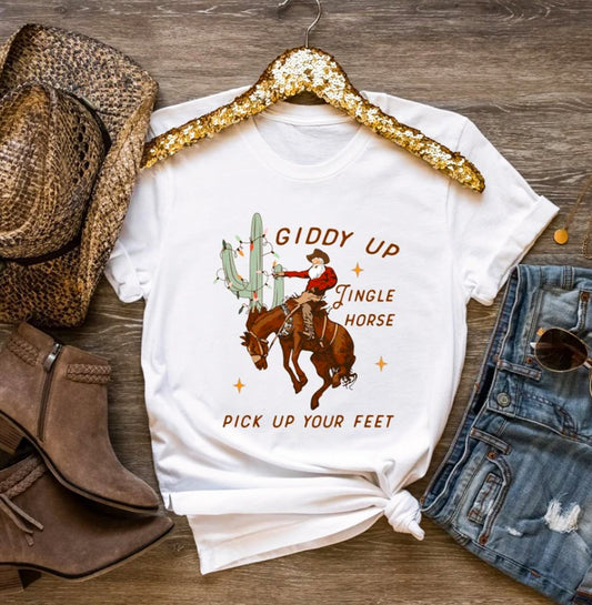 Cowboy Theme Holiday Bella Tees