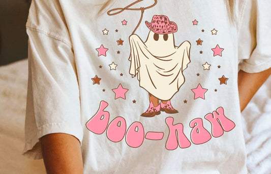 Boo-Haw Cowgirl Ghost Tee