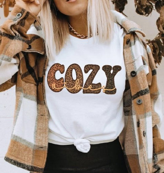 Cozy Vibes T-Shirt or Crew Sweatshirt