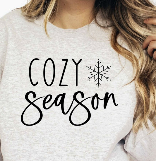 Cozy Season Snowflake Crew Sweatshirt