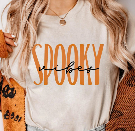 Spooky Vibes T-Shirt or Crew Sweatshirt