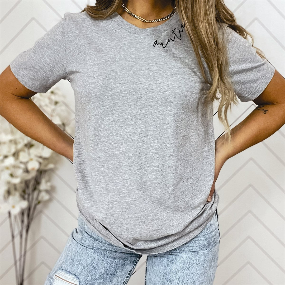 Adorable Curved Neck Tees