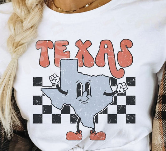 Texas Checkered Tee