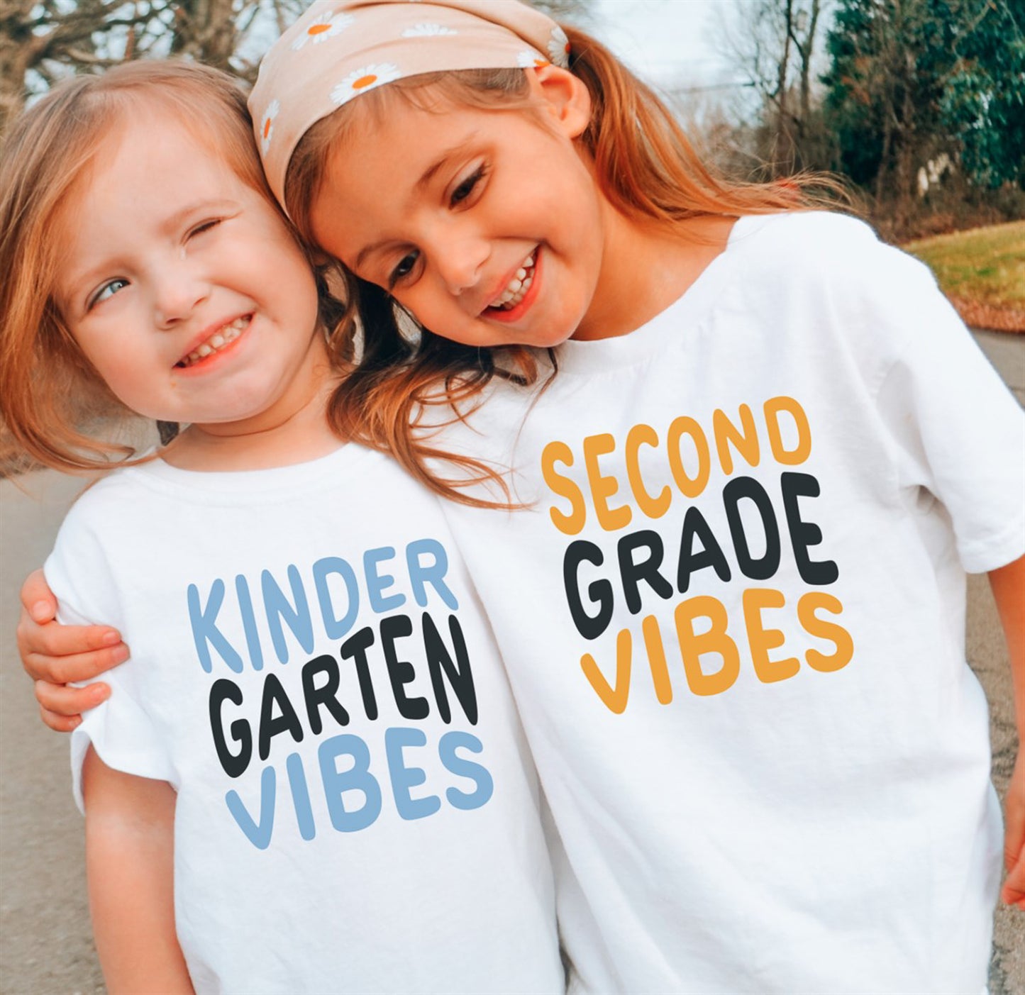 Custom Kids School Vibes Tees