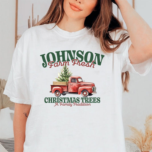 Custom Family Christmas Tree Farm Tees