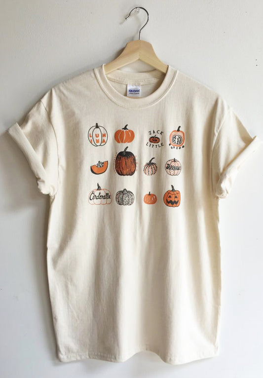 12 Different Pumpkins T-Shirt or Crew Sweatshirt