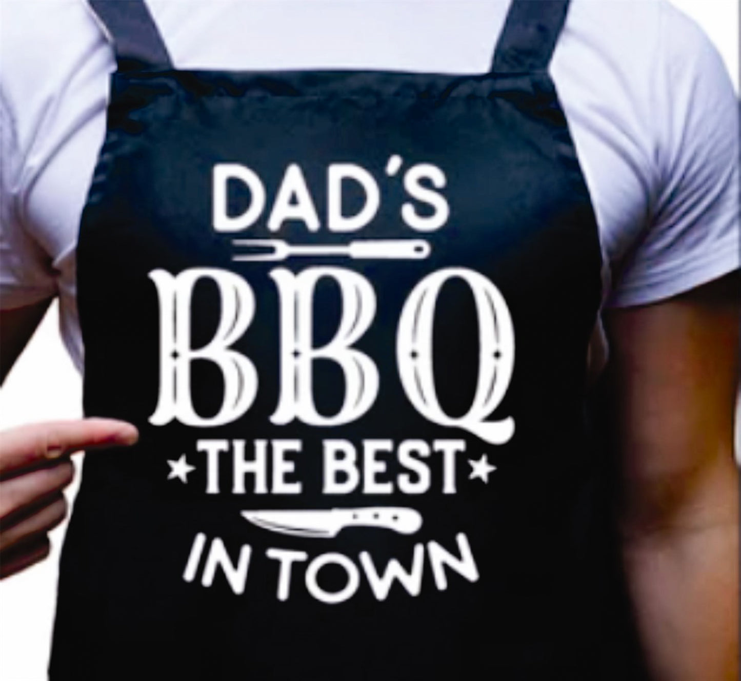 Dad's BBQ The Best In Town Apron