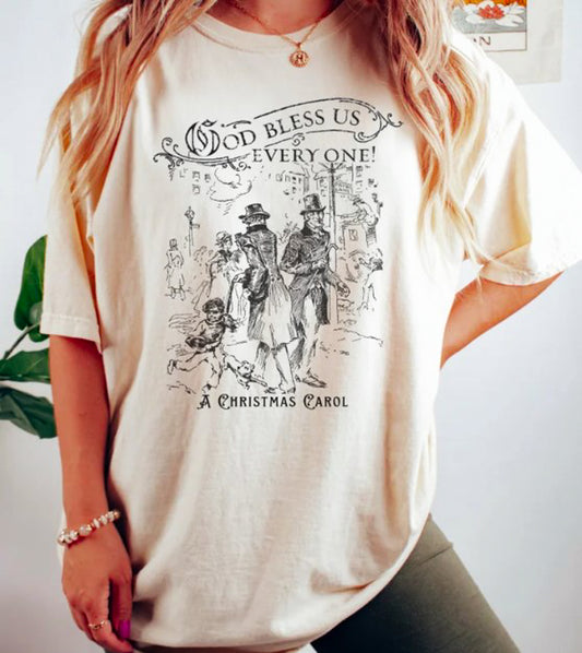God Bless Us Everyone A Christmas Carol Tee