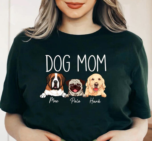 Dog Mom Perfect Personalized T-Shirt or Crew Sweatshirt