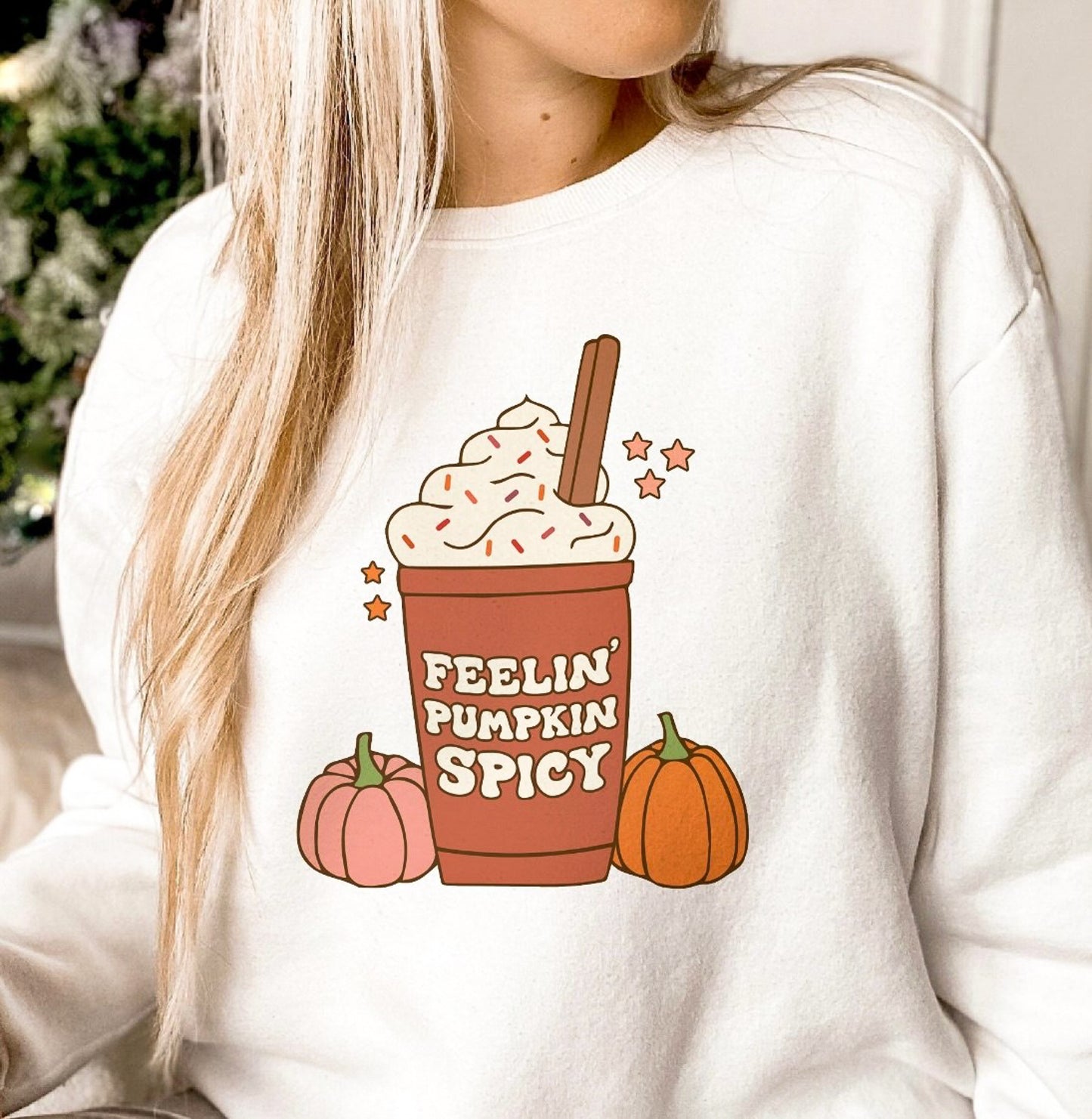 *Feelin' Pumpkin Spicy T-Shirt or Crew Sweatshirt