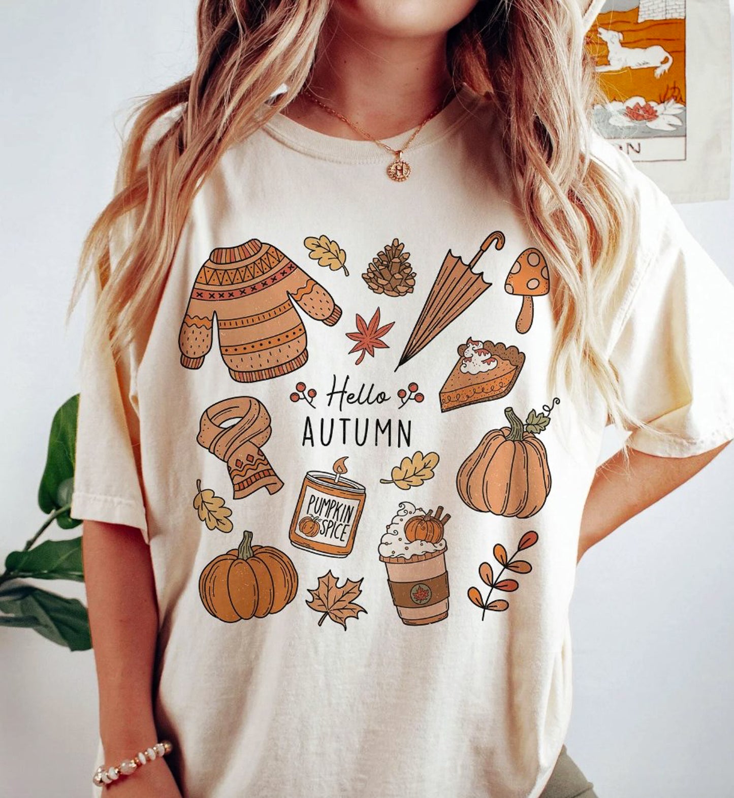 *Hello Autumn All The Autumn Things T-Shirt or Crew Sweatshirt