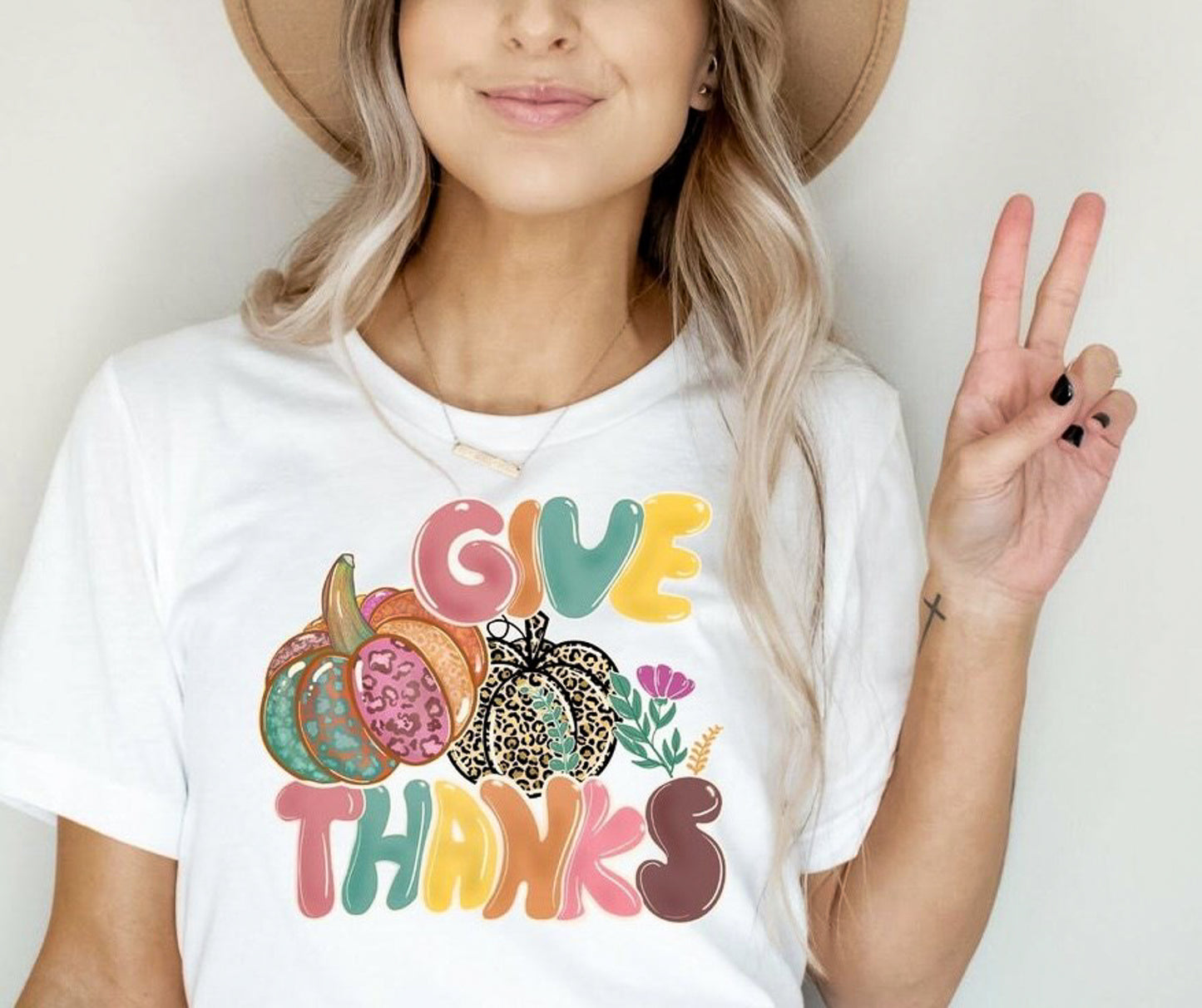 Give Thanks With Pumpkins Tee