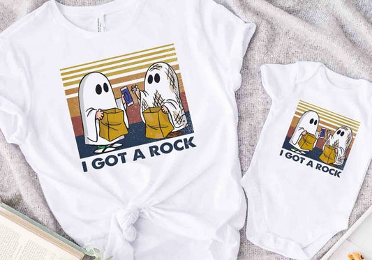 I Got A Rock Ghosts Trick Or Treaters Tee