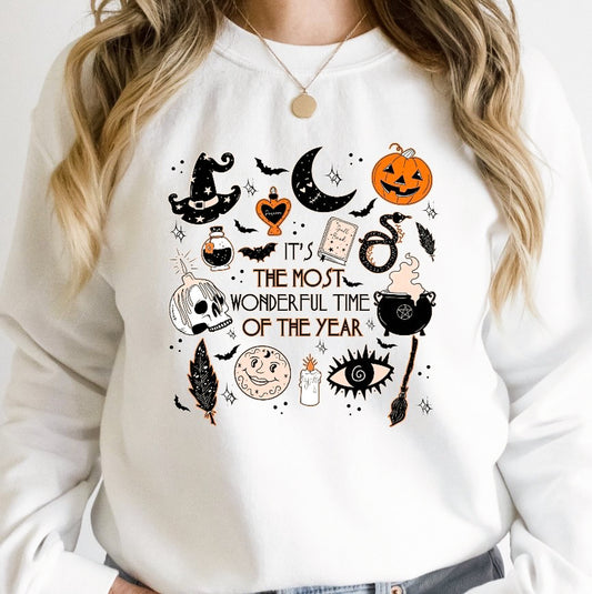 It's The Most Wonderful Time Of The Year Halloween Things Crew Sweatshirt