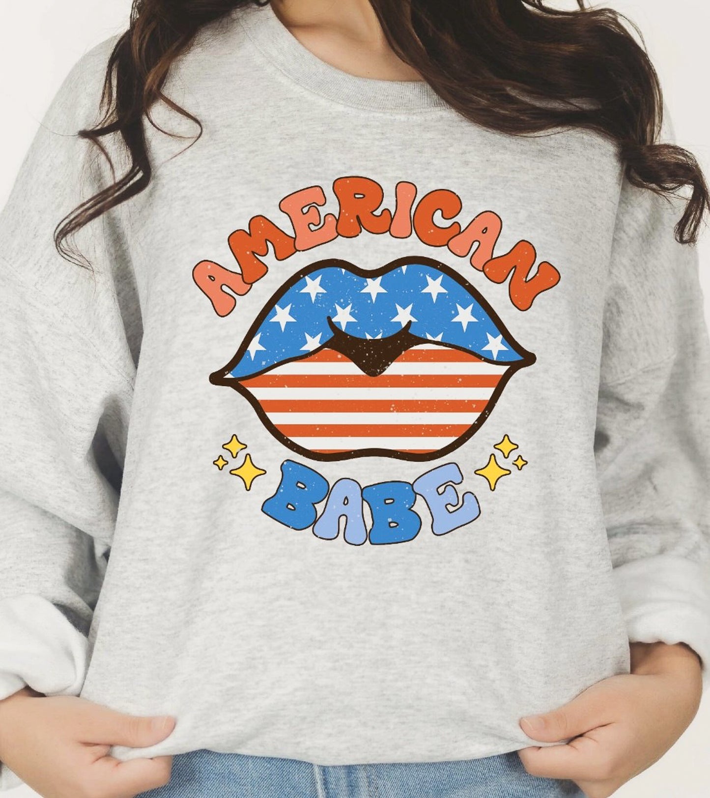 American Babe T-Shirt or Crew Sweatshirt