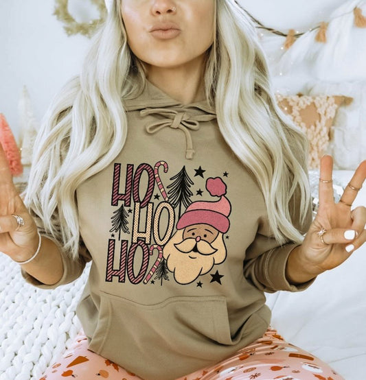 Ho Ho Ho With Santa Hoodie