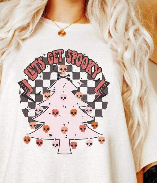 Let's Get Spooky Skeleton Tree Tee