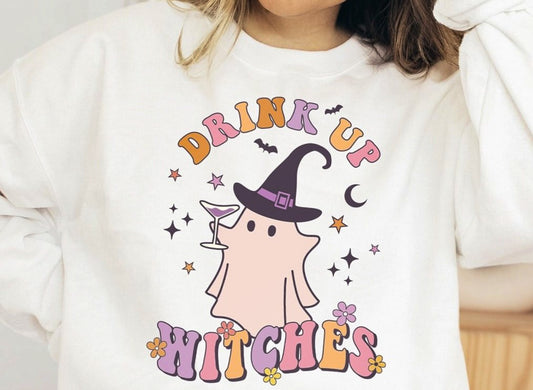 Drink Up Witches Crew Sweatshirt