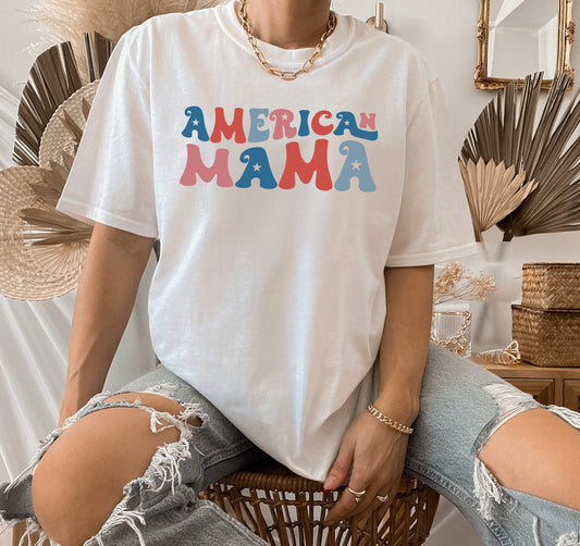 American Mama T-Shirt or Crew Sweatshirt