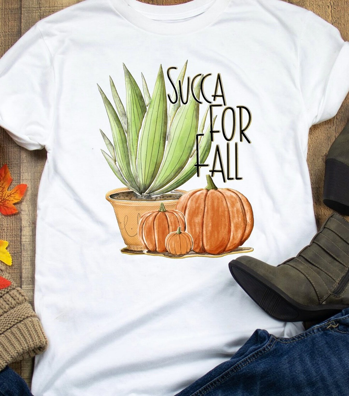 *Succa For Fall T-Shirt or Crew Sweatshirt