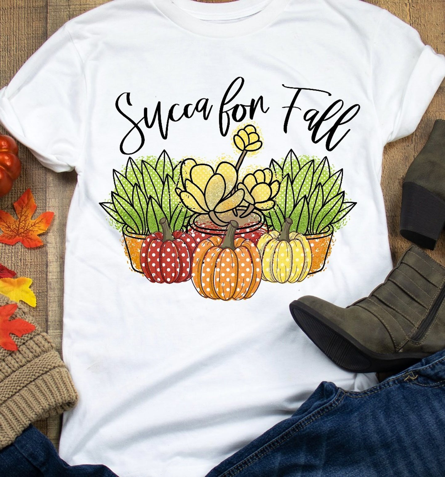 Succa For Fall T-Shirt or Crew Sweatshirt