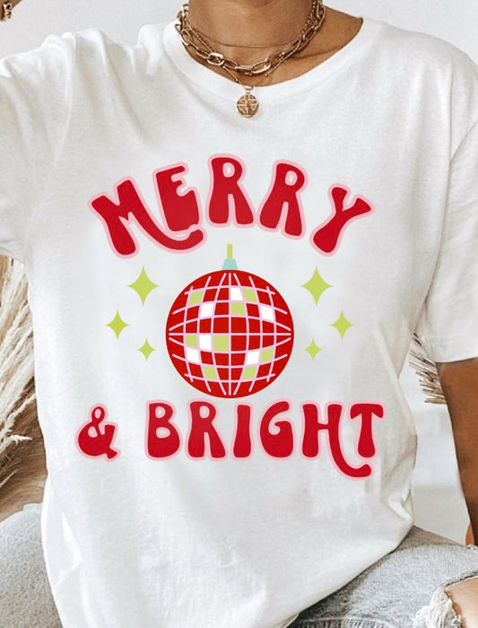 Merry & Bright Disco Ball Tee