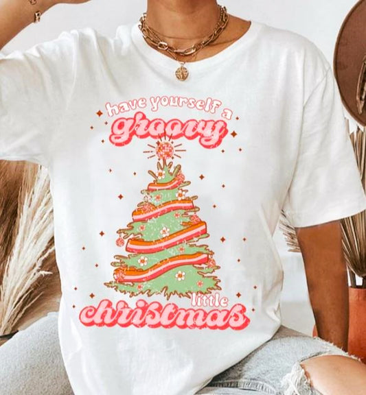 Have Yourself A Groovy Little Christmas Tee