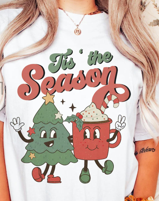 Tis' The Season Tree & Cocoa Tee