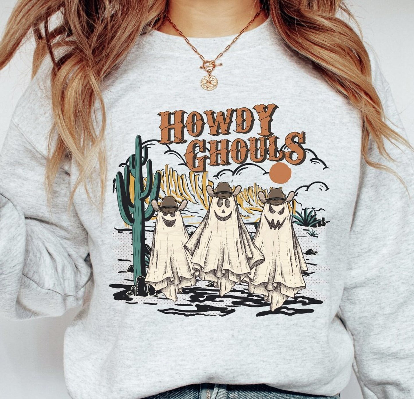 Howdy Ghouls Crew Sweatshirt