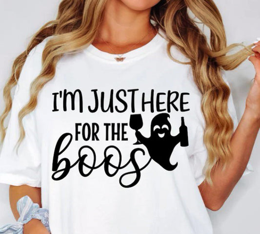 I'm Just Here For The Boos Tee