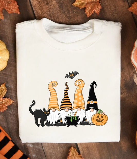 4 Halloween Gnomes Crew Sweatshirt