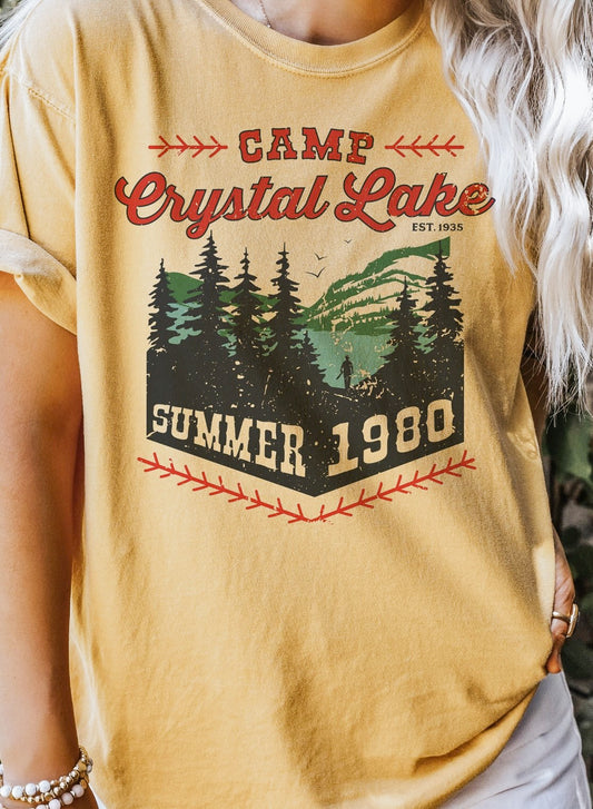 Camp Crystal Lake Summer 1980 T-Shirt or Crew Sweatshirt