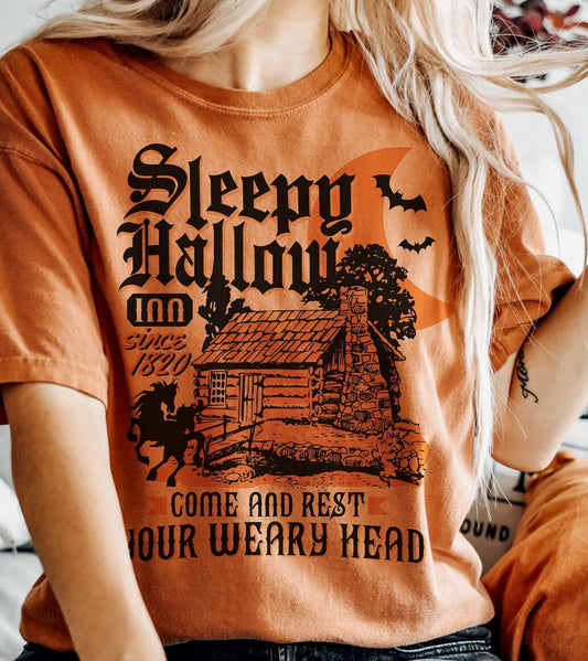 Sleepy Hallow Inn Come And Rest Your Weary Head Tee