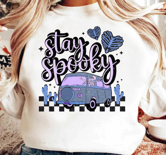 Stay Spooky Van in Desert Crew Sweatshirt