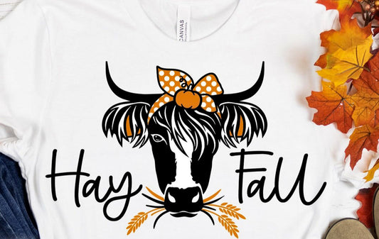 Hay Fall Cow Tee